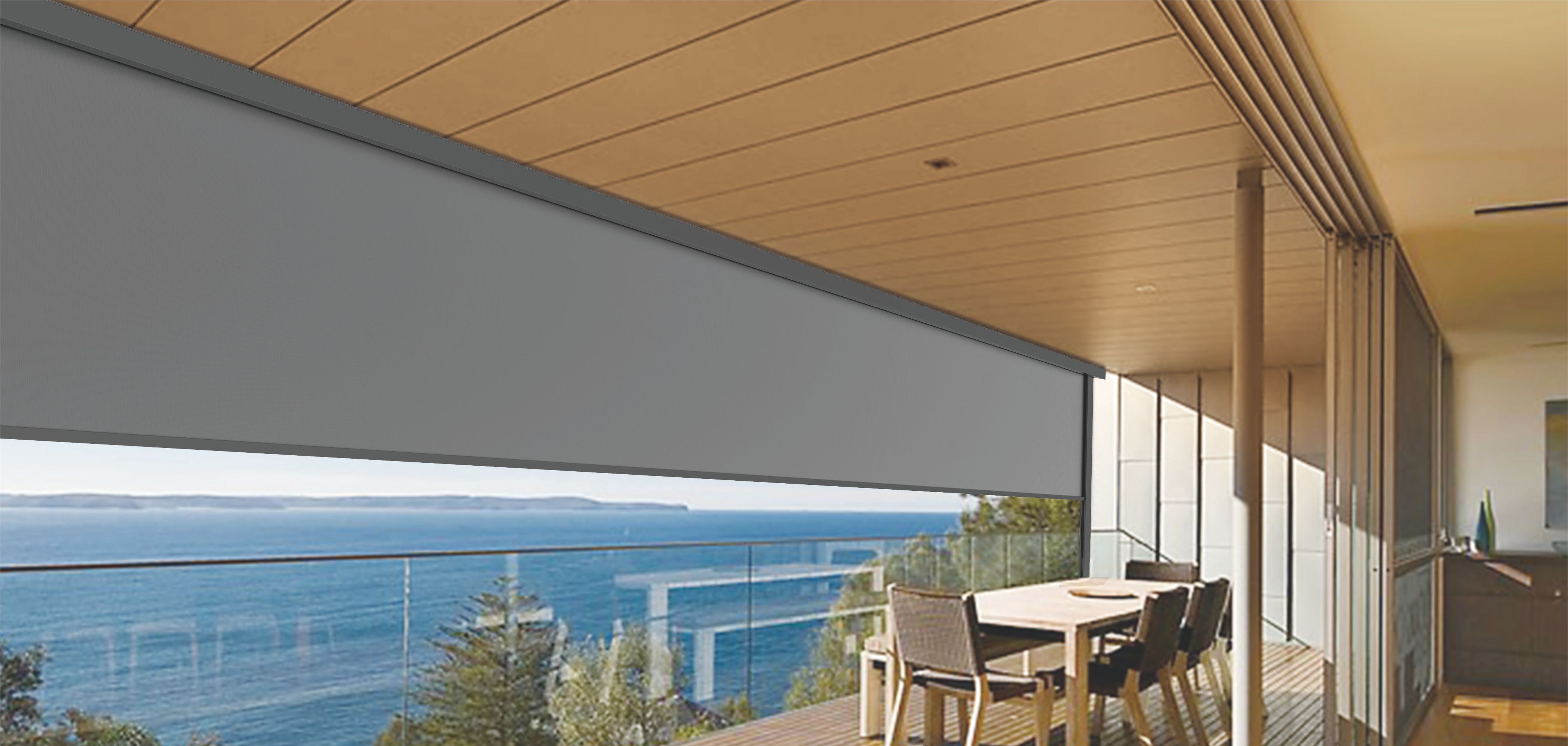 Windproof roller blinds